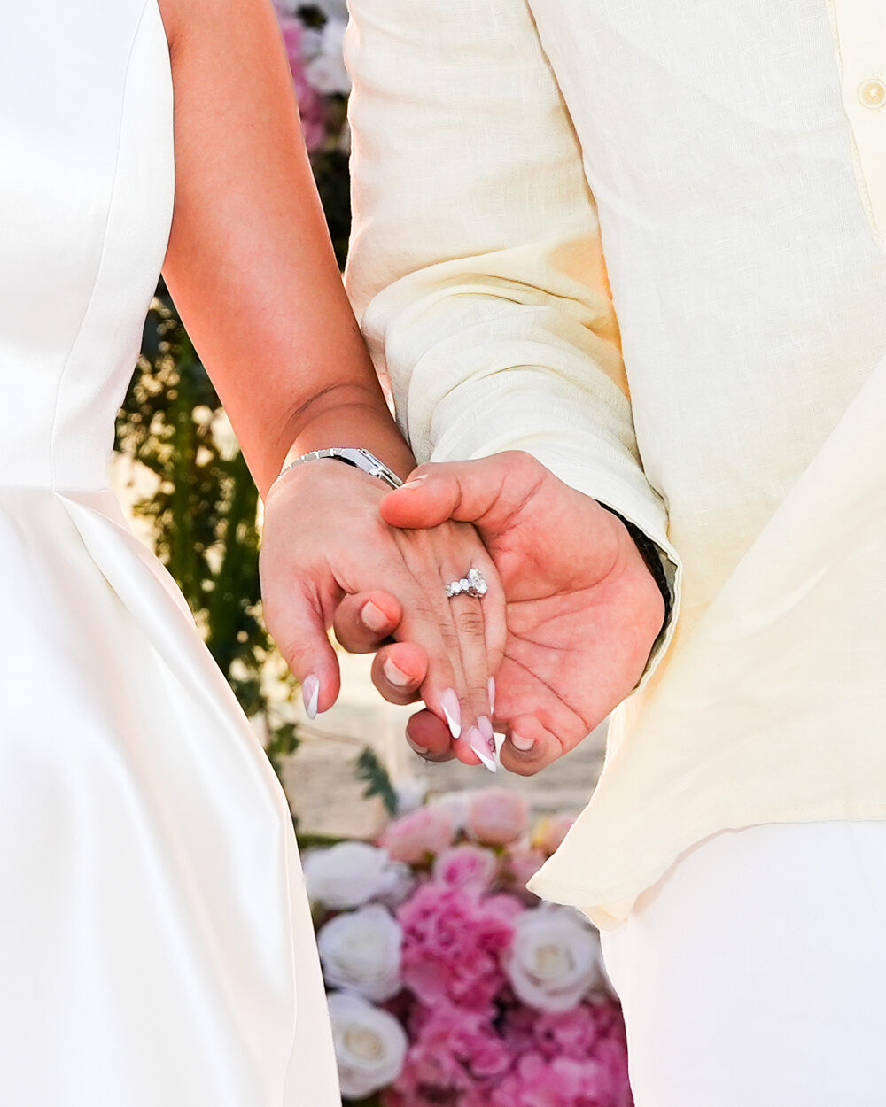 Holding hands