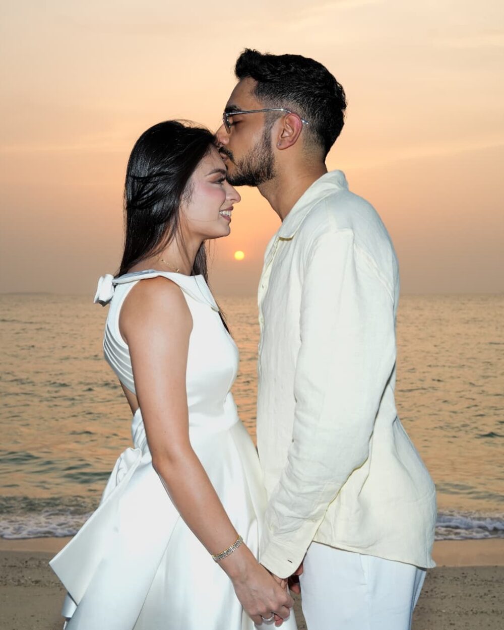 A kiss at sunset
